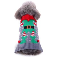 Pull Tricoté Pour Chien De Noël Clown Vacances Pour Animaux Domestiques Chaton Vêtements D'hiver Pour Chiot Chat Coutfit Xxs