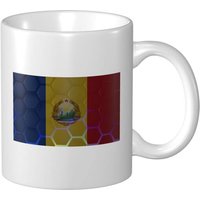 Tasse A Cafe Drapeau De La Roumanie 11 Oz Pour Le Bureau La Maison Cadeau D'anniversaire Tasse A The