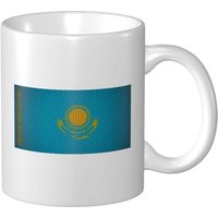Tasse A Cafe Drapeau Du Kazakhstan 11 Oz Pour Le Bureau La Maison Cadeau D'anniversaire Tasse A The