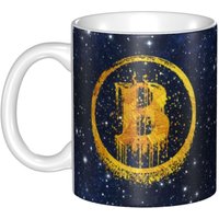 Tasses A Cafe Retro-Galaxy-Bitcoin-Blockchain De 11 Oz Tasses En Ceramique Blanche Tasse A The Nouveaute Cadeau De Xmas De Vacances