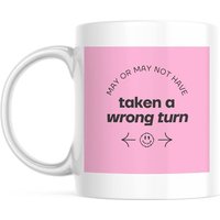 Tasse De Voiture Drole Personnelle Personnalisee Dans Un Style Brutaliste De Base Rose Clair Et Noir