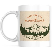 Tasse Personnalisee De Cercle De Personnalisation Organique Rustique De Montagne Verte Et Orange Avec Votre Texte Options De Taille