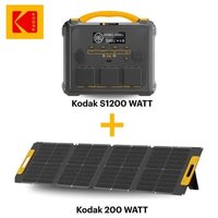 KODAK Kit Station d'Énergie Portable S1210 + Panneau Solaire 200W
