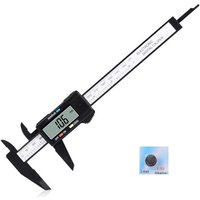 Pied à coulisse numérique 0-15,2 cm Micromètre électronique 150 mm avec grand écran LCD, arrêt automatique, conversion en millimètres en pouces