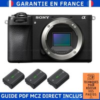 Sony Alpha 6700 ( A6700 ) + 3 Sony NP-FZ100 + Guide PDF MCZ DIRECT '20 TECHNIQUES POUR RÉUSSIR VOS PHOTOS