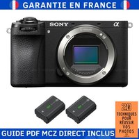 Sony Alpha 6700 ( A6700 ) + 2 Sony NP-FZ100 + Guide PDF MCZ DIRECT '20 TECHNIQUES POUR RÉUSSIR VOS PHOTOS