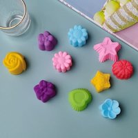 20 Moules À Gâteaux En Gel De Silice 3cm Moules À Faire Soi-Même Pour Pudding Au Chocolat Rose (10 Modèles)