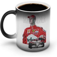 Tasse Michael Schumacher Tasse Grande Capacit¿¿ Chauffage Magique Tasse ¿¿ Caf¿¿ Changeante De Couleur Tasse En C¿¿Ramique Cadeau D'anniversaire