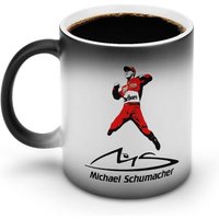 Tasse Michael Schumacher Tasse Grande Capacit¿¿ Chauffage Magique Tasse ¿¿ Caf¿¿ Changeante De Couleur Tasse En C¿¿Ramique Cadeau D'anniversaire