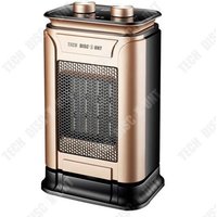 TD® Mini chauffage Trois vitesses réglables Production rapide de chaleur Sans danger de brûlure Petit chauffage domestique