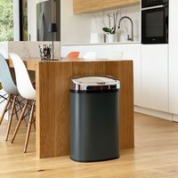 Poubelle de cuisine automatique Acier inoxydable Gris 58 L