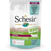 Alimentation Pour Animaux - Schesir - Sachet Fraîcheur Bio Au Poulet - 85g - Pâtée - Junior