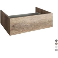 1 X MEUBLES DE SALLE DE BAIN EN BOIS 80x45,5xH.25 cm Orme foncé