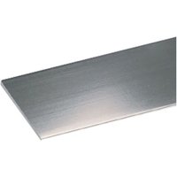 8 X PROFIL POUR DIY PLAT mm 25 x 2 - 1 m argent brillant
