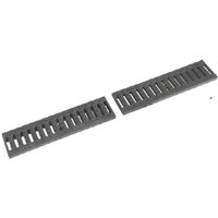 2 X GRILLE EN PLASTIQUE POUR CANALISATION C250 cm 50 x 12,6 x H. 2,6