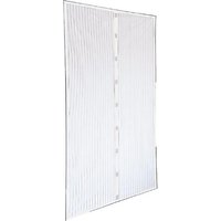 1 X MOUSTIQUAIRE POLYESTER AVEC AIMANTS DE PORTE 140 x 250 cm - col. noir