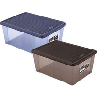 1 X BOÎTE POLYVALENTE ELEGANCE BOX XXL cm 59 x 39 xh 17 marine/marine