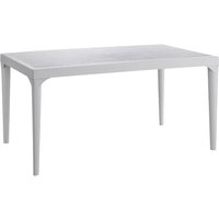 1 XTABLE EN ReSINE OSLO CM 150X90X74H BLANC