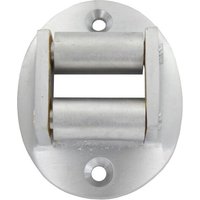 12 XGUIDE DE COURROIE OVALE LAITON CHROME SATINe*