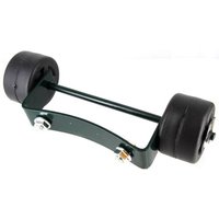 1 XJEU DE ROUES POUR POÊLE DE PATIO VERT HSS-A-PC
