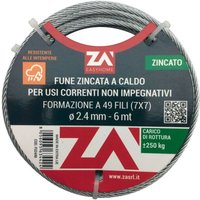 1 XCÂBLE EN ACIER GALVANISe 42F D. 1,5 MT 25