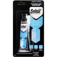 12 X SELSIL SILICONE ACeTIQUE POUR TOILETTES SANITAIRES BLANC 50