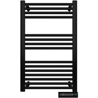 Radiateur Sèche-serviettes Électrique Basse Consommation Smart Towel Noir 500 W, Affichage LED, Commande Tactile, Minuterie, 3 Modes de