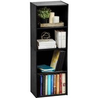 Meuble De Rangement, Bibliothèque, 4 Etagères Fixes, Solide, Design, Multifonctionnel, Bureau, Entrée, Chambre, Salon