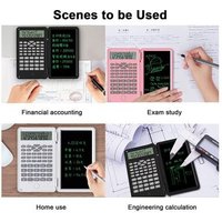 Calculatrices Scientifiques, Calculatrice de Bureau de Poche à éCran LCD à 12 Chiffres pour RéUnion et éTude à Domicile, Blanc