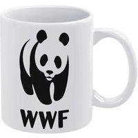Tasse À Café En Céramique Blanche Avec Animaux Panda Wwf, Grande Capacité, Facile À Nettoyer, Adaptée À Un Usage Domestique Et Professionnel, 330ml