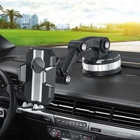 Multifunctional Car Phone Stand, Support Telephone Voiture, Rotation 360° Universel Support Portable Voiture Ventouse Pour Tableau De Bord De Voiture