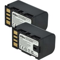 vhbw 2x Batteries compatible avec JVC GZ-MG365HEX, GZ-MG435, GZ-MG435BEX caméra vidéo caméscope (1400mAh, 7,2V, Li-ion) avec puce d'information