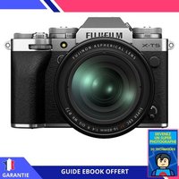 Fujifilm X-T5 + 16-80mm f/4 R OIS WR (Silver) + Ebook ""Devenez Un Super Photographe"" - Appareil hybride Fujifilm