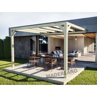 Pergola Adossée En Lamellé-Collée Calais 500 X 400 Cm - Mardeland