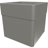 Pot De Fleur Carré Carel Taupe 39 X 39 X 39 Cm - Eda