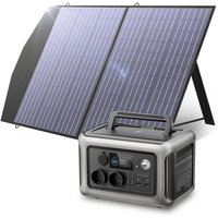 Générateur solaire portable ALLPOWERS R600, batterie 299Wh avec panneau solaire 100W, station d'énergie 600W pour camping et urgence