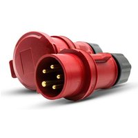 Prise Femelle Industrielle et Prise Mâle Industrielle 16A5 Broches3 P + N + T380VEtanche IP44pour Rallonge Electrique,Camping CarUsage Intérieur et