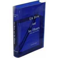 Livre Vase Acrylique Vase Ins Fleur Décoration Europe Moderne Hydroponique Bureau Ornement Cadeau, Bleu Blanc