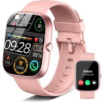 Montre Connectée Femme Homme Avec Appel Bluetooth, 1.91'' Smartwatch Avec 110+ Sportifs Podometre/Cardiofrequencemetre/Sommeil Smart Watch, Ip68