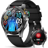 Montre Connectée ¿¿¿¿É¿¿¿/¿¿¿+¿¿¿/Imc/Acide Urique, 1,43"" Amoled Ronde Smartwatch Avec Appel Bluetooth, 24H Sommeil Monitor/Fréquence Cardiaque,