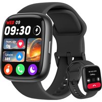 Montre Connectée Avec Appel Bluetooth, Montre Étanche Natation Ip68, 1,83"" Smartwatch Femme Homme, 100+ Sports, Fréquence Cardiaque, Spo2, Pression,