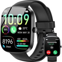 Montre Connectée Homme Femme, 1.91"" Hd Smartwatch Avec Appel Bluetooth, Montre Connectee Sport Etanche Ip68, 140+ Modes Sportifs Avec