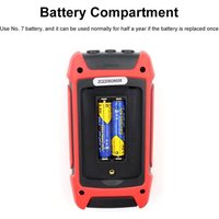 FS2202 Auto Range Multimeter 9999 Counts TRMS AC DC Voltmeter Amp NCV Resistance Capacitance Transistor Tester Rouge