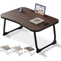 Bureau De Lit Pour Ordinateur Portable,Portable Pour Manger,Lire,Écrire Sur Le Lit,Canapé,La Maison Et Bureau (Dark Wood)