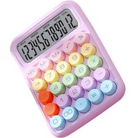 Calculatrice Colorée Calculatrice à Clavier Mécanique pour Le Bureau de l'école à Domicile Calculatrice de Bureau électronique Innovante avec