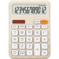 Calculatrice de Bureau Extra Large avec écran LCD à 12 Chiffres et Gros Boutons,Calculatrice de comptabilité à Piles et à énergie Solaire pour