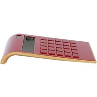 Calculatrice Solaire Calculatrices de Bureau d'affichage à Cristaux liquides pour la Maison de Bureau pour des Fonctions financières(Red)