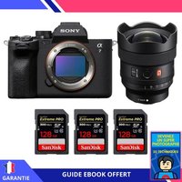 Sony A7 IV + FE 14mm f/1.8 GM + 3 SanDisk 128GB Extreme PRO UHS-II SDXC 300 MB/s + Ebook 'Devenez Un Super Photographe'