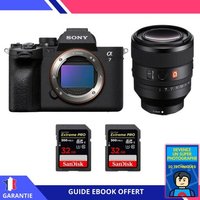 Sony A7 IV + FE 50mm f/1.2 GM + 2 SanDisk 32GB Extreme PRO UHS-II SDXC 300 MB/s + Ebook 'Devenez Un Super Photographe'
