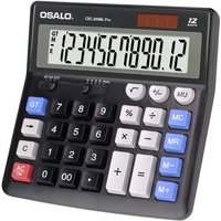 Calculatrice de bureau extra large avec grand écran LCD 12 chiffres calculatrice de comptabilité avec bouton de réponse géant,batterie et énergie